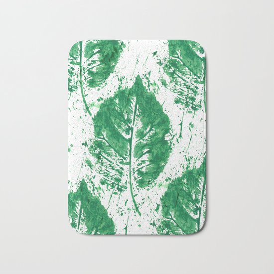 Leaves Mess Bath Mat