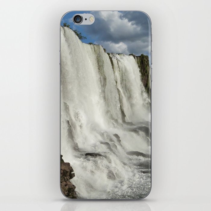Brazil Photography - Majestic Waterfall In The Brazillian Rain Forest iPhone Skin