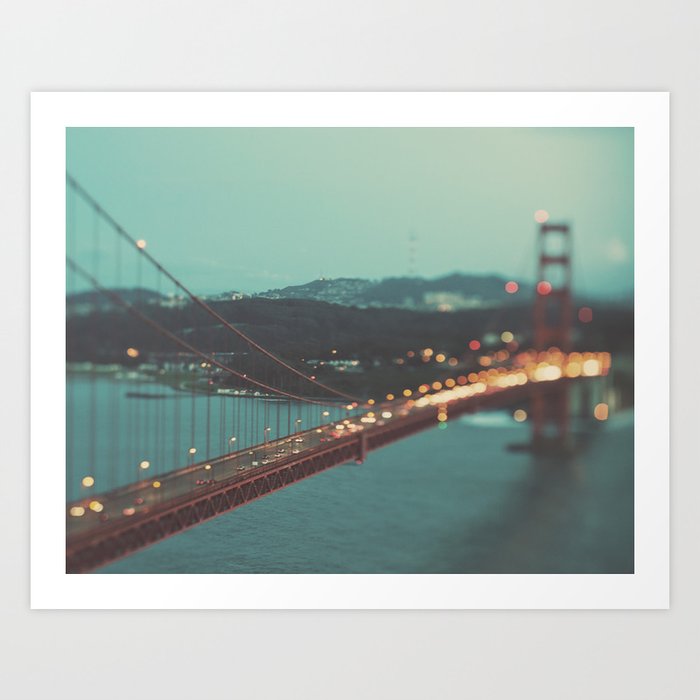 San Francisco Golden Gate Bridge photo, Sweet Light Art Print