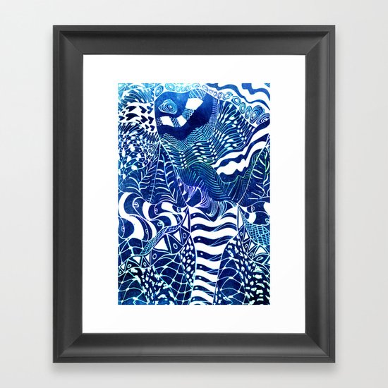 Elephant Butterfly Collection Framed Art Print