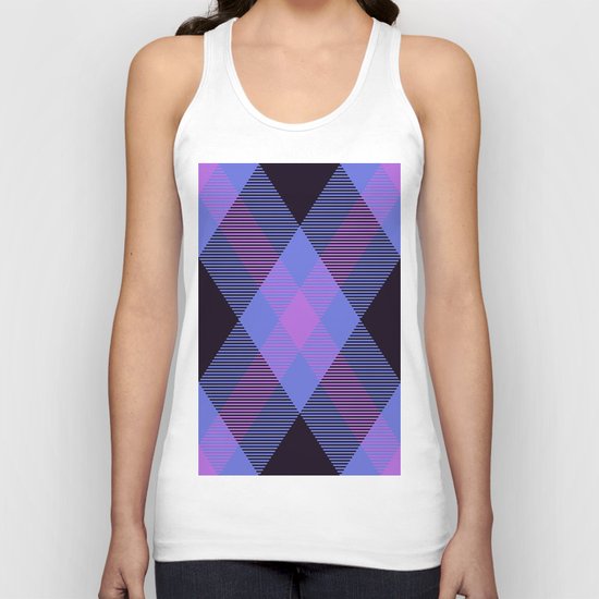 Tartan Pattern Unisex Tank Top