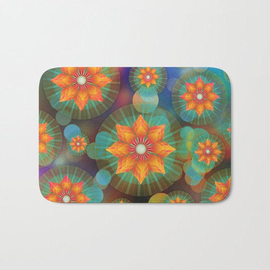 Lovely Floral Pattern Bath Mat