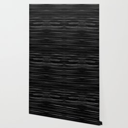 Meteor Stripes - Deep Black Wallpaper