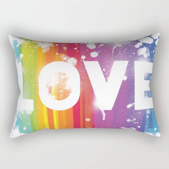 For Love - White Background Rectangular Pillow