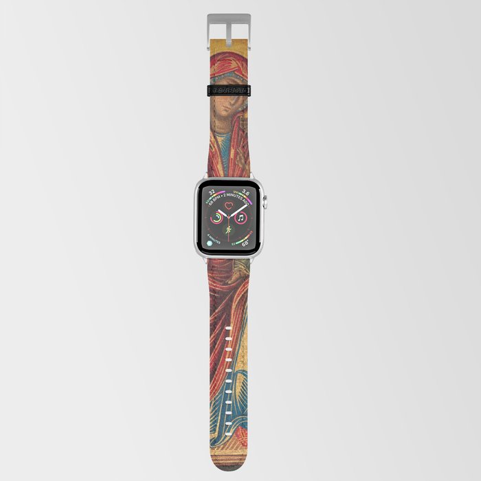 Madonna and Child on a Curved Throne, 1260-1280 by Byzantine Icon Apple Watch Band