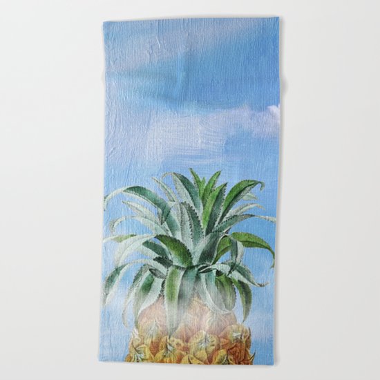Pineapple Heaven Beach Towel