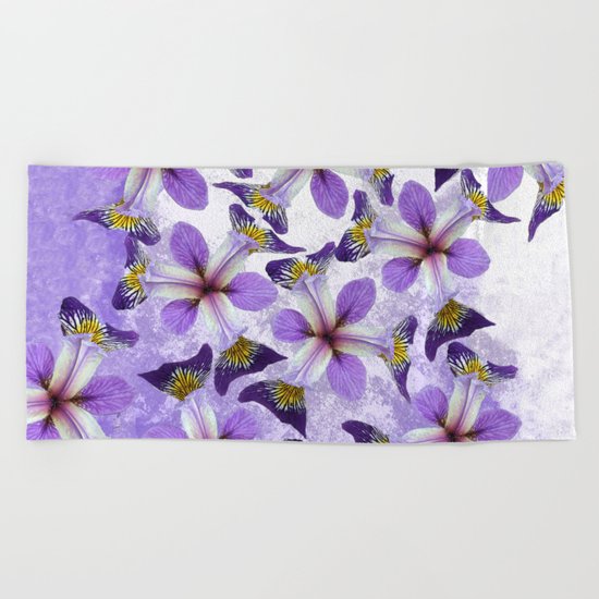 In the eye of the Iris Beach Towel
