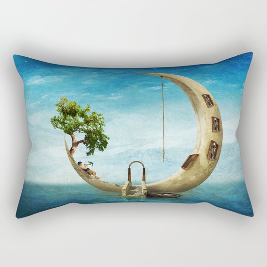 Home Sweet Moon Rectangular Pillow