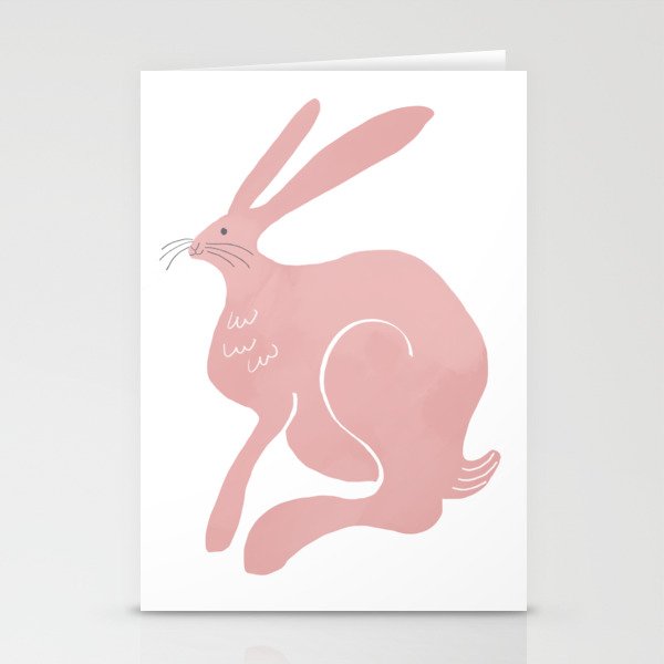 Pink Bunny Stationery Cards
