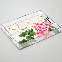 Geranium flower Acrylic Tray