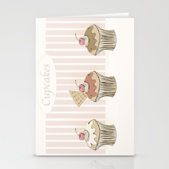Cupcakes Stationery Cards