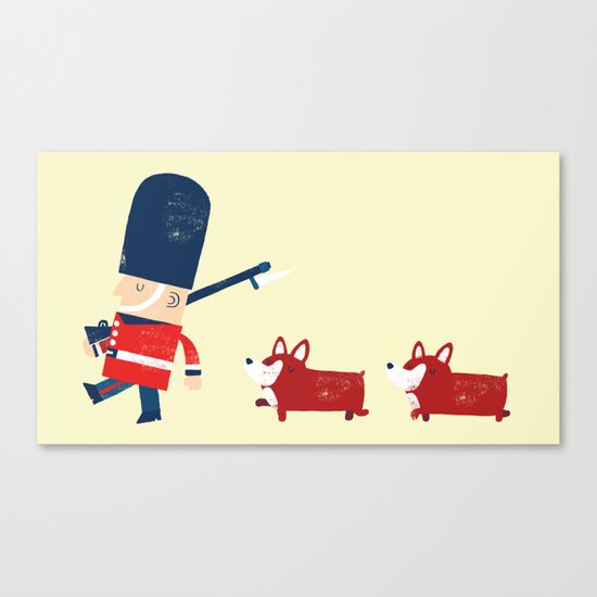 Her Majesty's guards Canvas Print