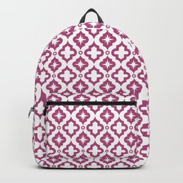 Magenta Ornamental Arabic Pattern Backpack