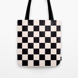 Black and white chess board pattern  Tote Bag