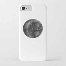 Trust the Universe - grey iPhone Case