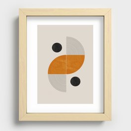 Abstract Geometric Shapes Recessed Framed Print