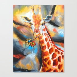 Josie the Giraffe Canvas Print