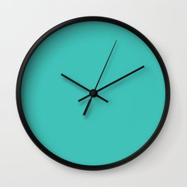 Tint of Turquoise Wall Clock