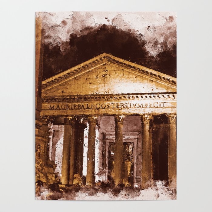 The Roman Pantheon Poster