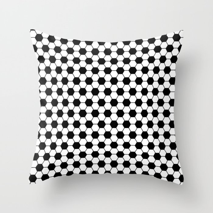 Ball Pattern Football Soccer Black And White Pattern Throw