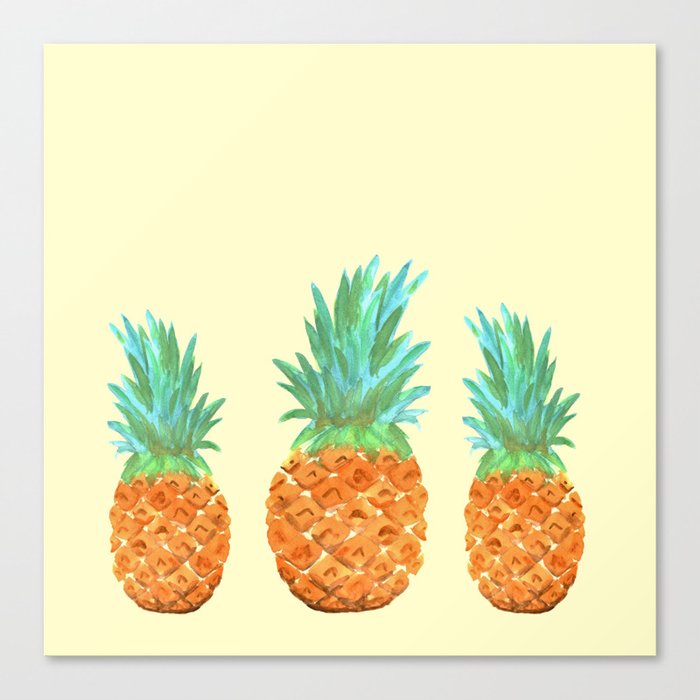 Pineapple Party Canvas Print