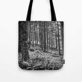 Black and White Forest Tote Bag