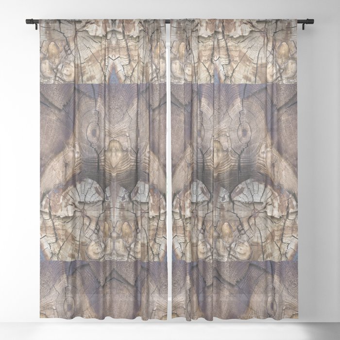 Dog-Wood Owl Sheer Curtain