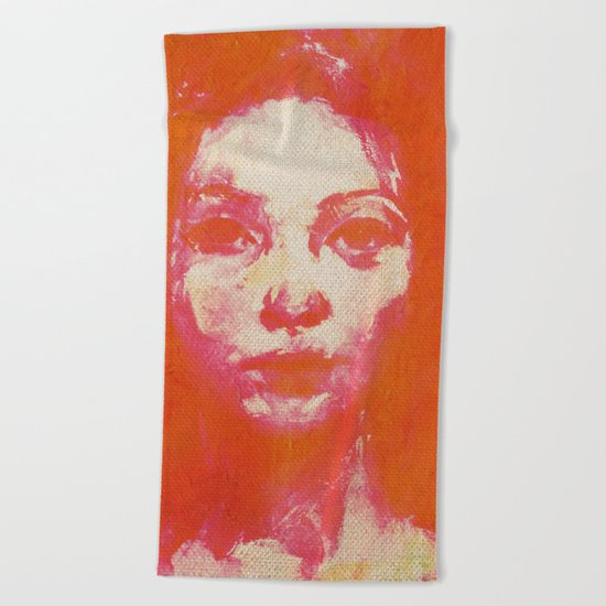 Colorful Woman 2 Beach Towel