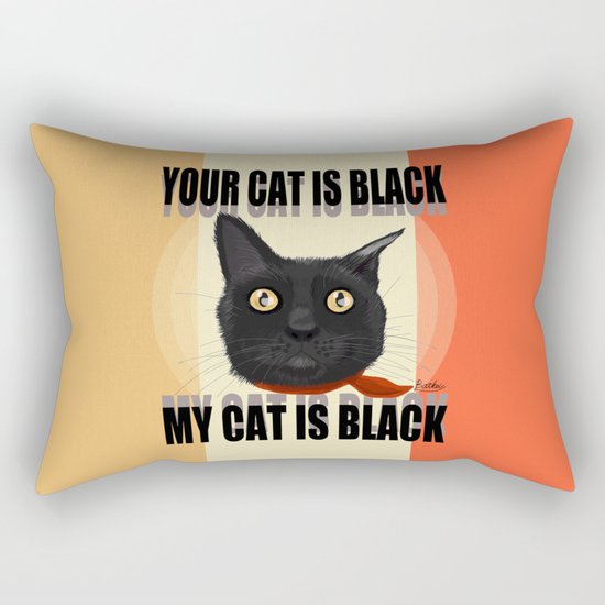 Your cat, my cat Rectangular Pillow