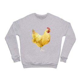 Buff Orpington Hen- Chicken watercolor Painting Crewneck Sweatshirt