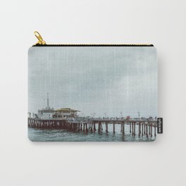 Cloudy Day at Santa Monica Pier California Carry-All Pouch