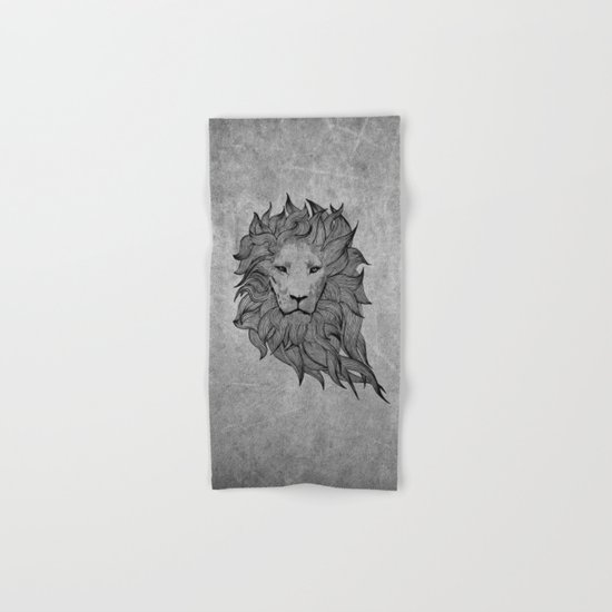 Grey Lion Hand & Bath Towel