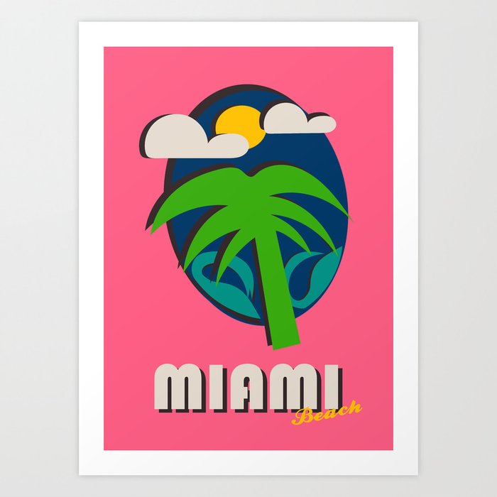 Miami Beach Art Print
