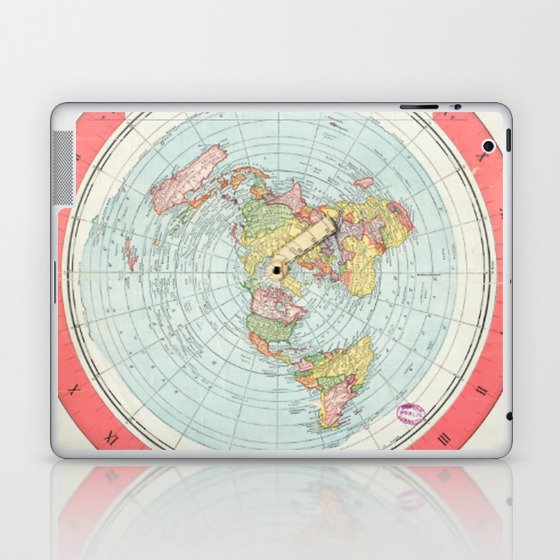 Gleason S Map Of The World Alex Gleason's New Standard Map Of The World Flat Earth Laptop & Ipad Skin  By Colorfuldesigns | Society6