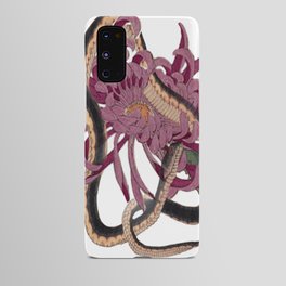 Snake and chrysanthemum  Android Case