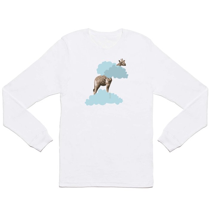 Giraff in the clouds . Joy in the clouds collection Long Sleeve T Shirt
