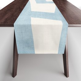 Light Blue Modern Abstract Nordic Simple Table Runner