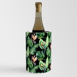 Tropical Print Pattern Wine Chiller