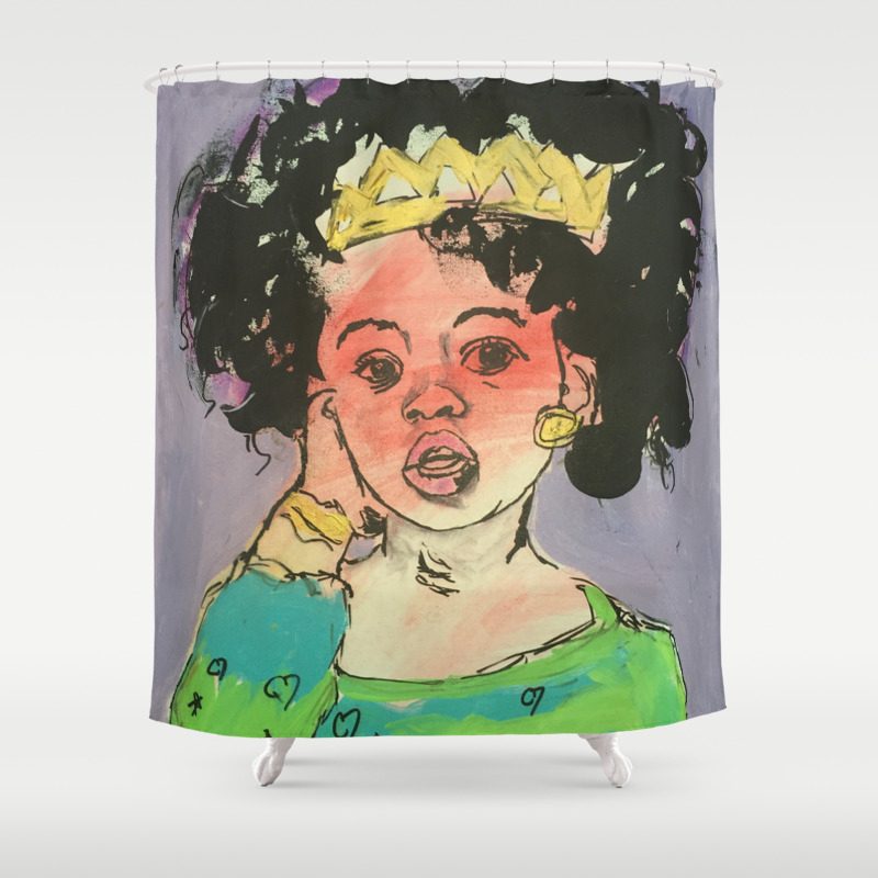 Black Queen In Training Shower Curtain By Caritamarrow Society6