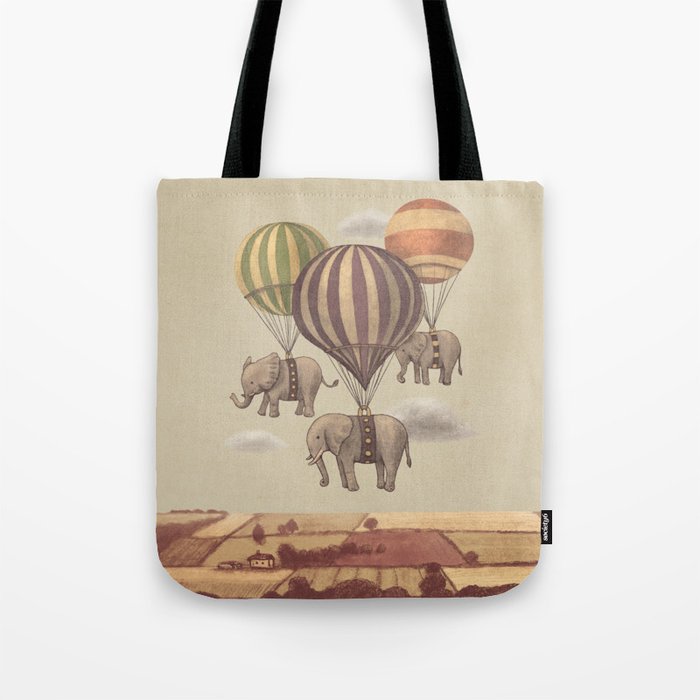 Flight of The Elephants Tote Bag