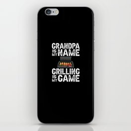 Grandpa Grilling BBQ Grill Smoker Master iPhone Skin