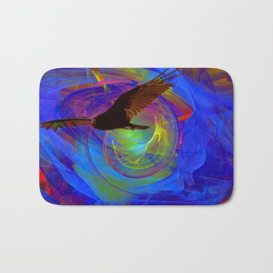 Vulture Escaping From Hell Bath Mat