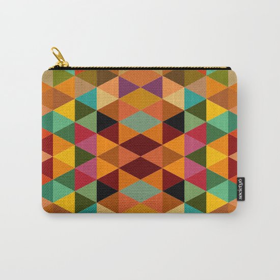 Middle Triangles Carry-All Pouch