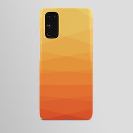 Orange and yellow ombre polygonal geometric pattern Android Case
