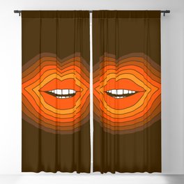 Pop Lips - Golden Blackout Curtain