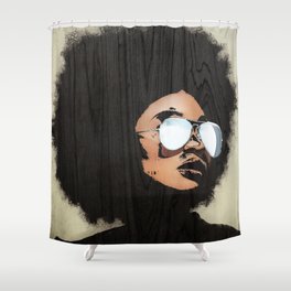 Venus Afro Shower Curtain