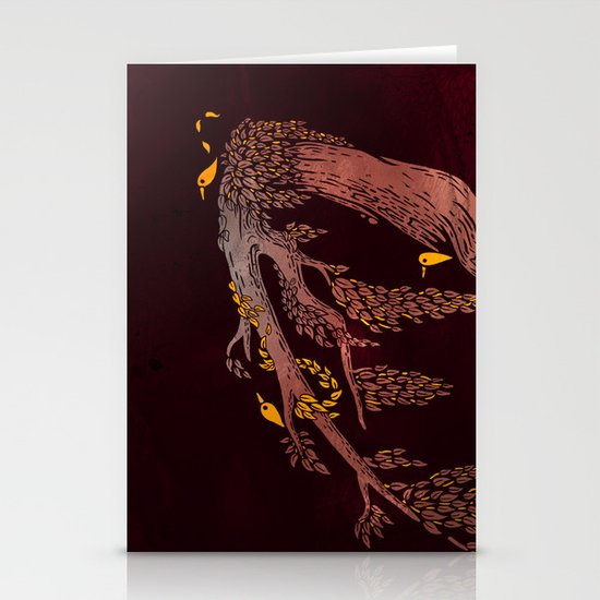 Tree Birds Stationery Cards