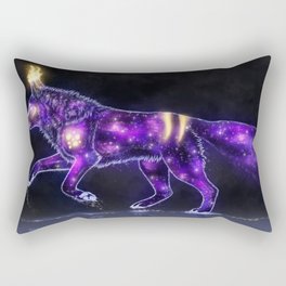 Celestial Seldnac Wolf Rectangular Pillow