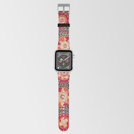 Kermina Suzani Uzbekistan Floral Embroidery Print Apple Watch Band