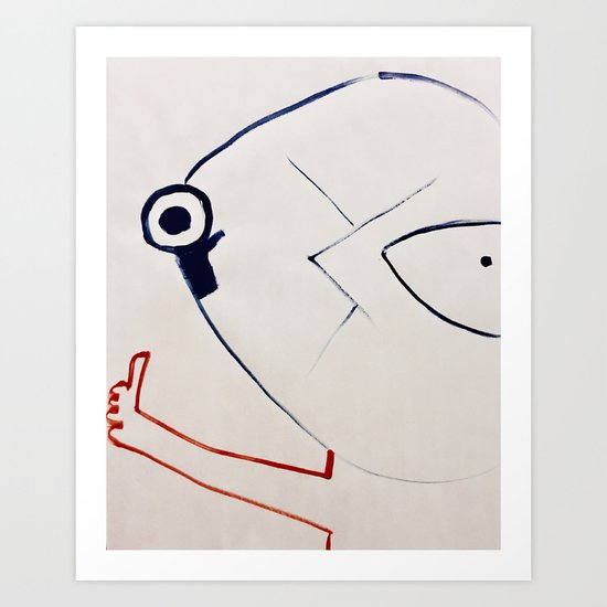 Hitchhiker Art Print